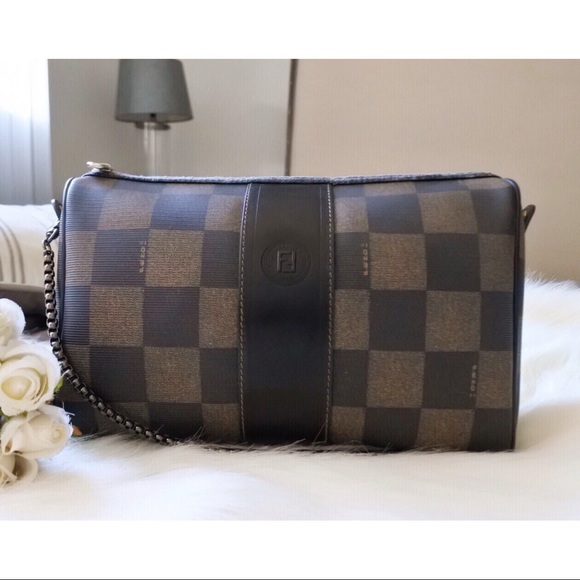 Fendi Handbags - 🖤 Fendi Checkered Crossbody Convertible Bag